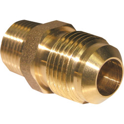 Lasco 1/2 In. M x 3/8 In. MPT Brass Flare Adapter 17-4847