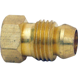 Lasco 1/4 In. Brass Inverted Flare Connector 17-0411