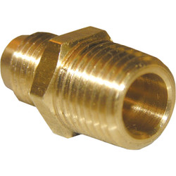 Lasco 1/4 In. M x 1/4 In. MPT Brass Flare Adapter 17-4811