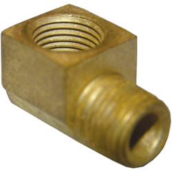 Lasco 1/8 In. FPT x 1/8 In. MPT 90 Deg. Street Brass Elbow (1/4 Bend) 17-9071