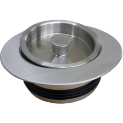 Lasco Satin Nickel PVC Disposer Flange and Stopper 03-1075SN