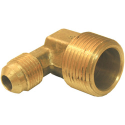 Lasco 3/8 In. MFL x 1/2 In. MPT 90 Deg. Flare Brass Elbow (1/4 Bend) 17-4933