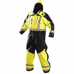 Occunomix Rain Coverall,Class 3, Type R,Blk/Ylw,L SP-CVL-BYL