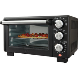 Oster 4-Slice Matte Black Compact Toaster Oven 2132650