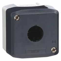 Schneider Electric PushButtonEnclosure,22mm,1Hole,Plastic XALD01H7