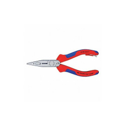 Knipex Chain Nose Plier,6-1/4" L,Serrated 13 02 614 T BKA