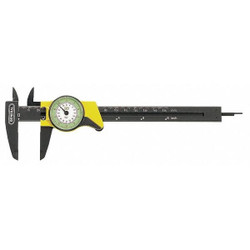 General Tools Dial Caliper,Plastic,6 In,0.01 Grad 142