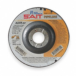 United Abrasives/Sait Depressed Center Wheel,T27,5x1/8x7/8,AO  22040