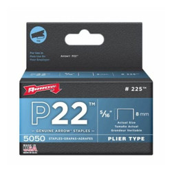 Arrow Fastener Staples,T50,3/8x5/16 In L,PK1250 50524