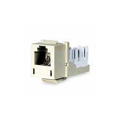 Hubbell Premise Wiring Modular Jack,0.875 in H,Ivory HXJUEI