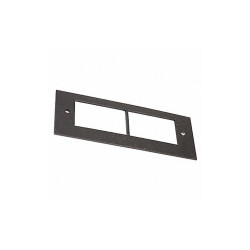 Wiremold Communications Plate,Black,Steel OFR47-2A