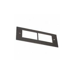 Wiremold Communications Plate,Black,Steel  OFR47-2A