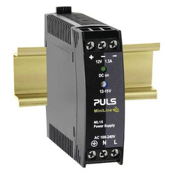 Puls DC Power Supply,Plastic,12 to 15VDC,15W ML15.121