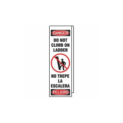 Accuform Ladder Shield Wrap,Danger Do Not Climb KLB761