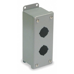 Wiegmann PushButtonEnclosure,30mm,2Hole,CarbSteel PSL2