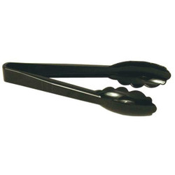 Crestware Serving Tongs,12 in L,Plastic,Black  PCT12BK