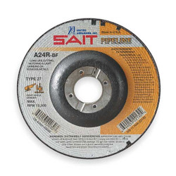 United Abrasives/Sait CutOff&GrindWhl,7/8"CN,UnthreadHle 22030