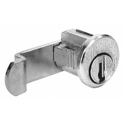 Compx National Cam Lock,For Thickness 1/4 in,Nickel C8714