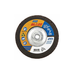 Norton Abrasives Fiber Disc,7 in Dia,5/8in Arbor,60 Grit 66261183500