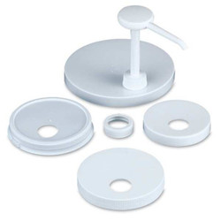 San Jamar Pump and Lid Kit,2 in H,Plastic P7310GR