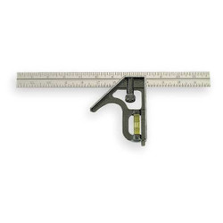 Johnson Level & Tool Combination Square,12 In,Zinc Head 400