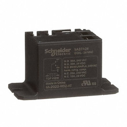 Schneider Electric Enclosed Power Relay,5 Pin,24VAC,SPDT 9AS7A24