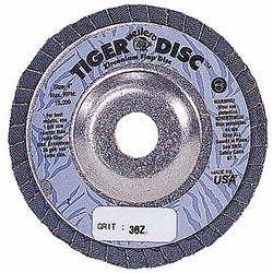 Weiler Fiber Disc,4 in Dia,5/8in Arbor,60 Grit 95978