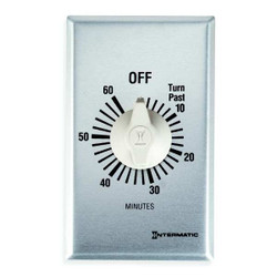 Intermatic Spring-Wound Timer, Silver, 120/277V AC FF60MC