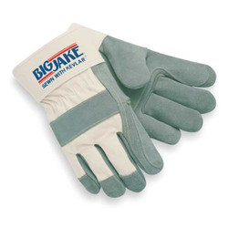 Mcr Safety Leather Gloves,Gray,XL,PR 1711