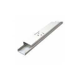 Legrand Prewired Raceway,12 Outlets,Aluminum V20GB606
