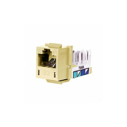 Hubbell Premise Wiring Modular Jack,0.875 in H,Ivory HXJ6EI