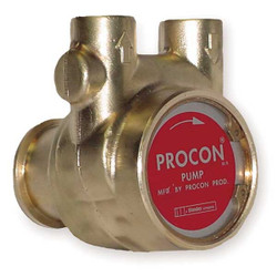Procon Pump,Rotary Vane,Brass 114B330F11XX