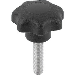 Kipp Hand Knob,,3/8"-16 K0155.4A41X40