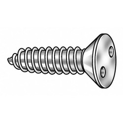Tamper-Pruf Screws Sheet Metal Scrw,#6,18-8SS,1"L,PK25 122100