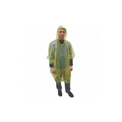 Honeywell North Rain Poncho,Disposable,Yellow,80" L 140968