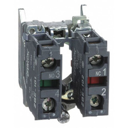 Schneider Electric Contact Block,1NO + 1NC Slow Break,22mm  ZB4BZ105