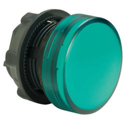 Schneider Electric Pilot Light Head, Green, LED, 22 mm ZB5AV033