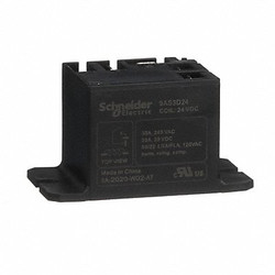 Schneider Electric Enclosed Power Relay,4 Pin,24VDC,SPST-NO 9AS3D24