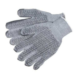 Mcr Safety Knit Gloves,10",L,Gray,PK12  9676LM