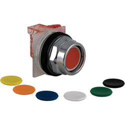 Schneider Electric PshButn,Blk,Blu,Grn,Org,Red,Wht,Ylw,SPDT 9001KR2UH13
