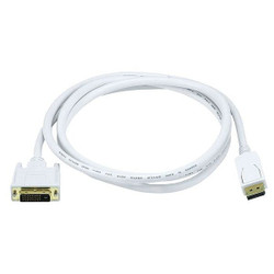 Monoprice Computer Video Cable,White,6ft L 6015