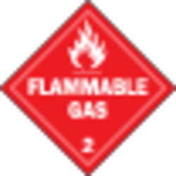 Brady DOT Container Placard,10-3/4" Label W 63442