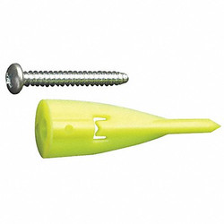 Wallclaw Anchors Wall Anchor,Plastic,2 in L,PK10 PCK-WC10-YS