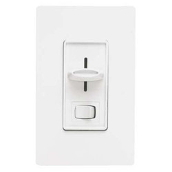 Lutron Lighting Dimmer,Slide,1000W,Decora,White  CT-103P-WH