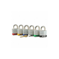Master Lock Lockout Padlock,KD,Green,1-1/4"H 1803GRN