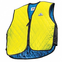 Techniche Cooling Vest,Hi-Vis Lime,5 to 10 hr.,XL 6529-LIMHIVIZXL