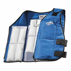 Techniche Cooling Vest,Blue,5 to 10 hr.,L/XL  6626-BLUEL/XL
