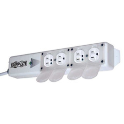 Tripp Lite Surge Protector Strip,4 Outlet,White SPS415HGULTRA