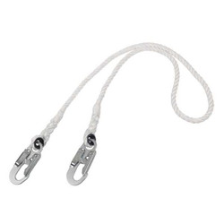 3m Protecta Positioning Lanyard,White,Fixed 1385501