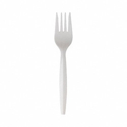 Dixie Disposable Fork,White,Dixie,Med,PK1000 FMP23C